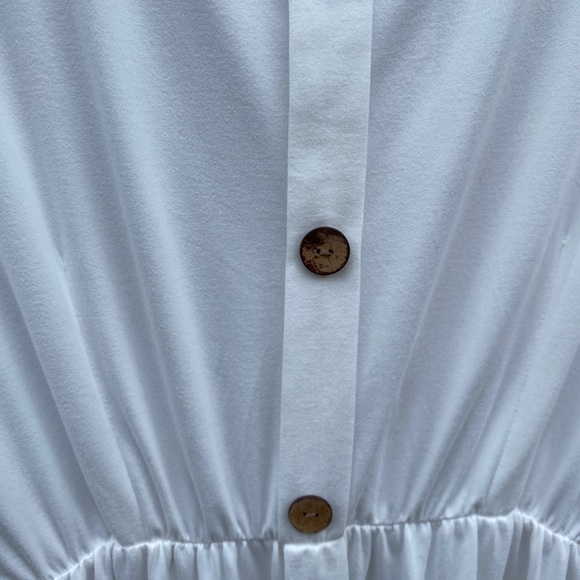 White Button-Down Dress - Picture 5 of 9